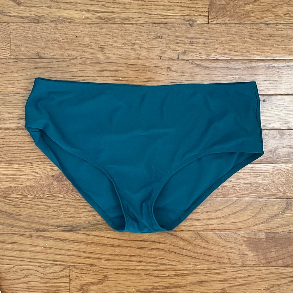 Teal Mid-Rise Swim Bottoms – Size Medium